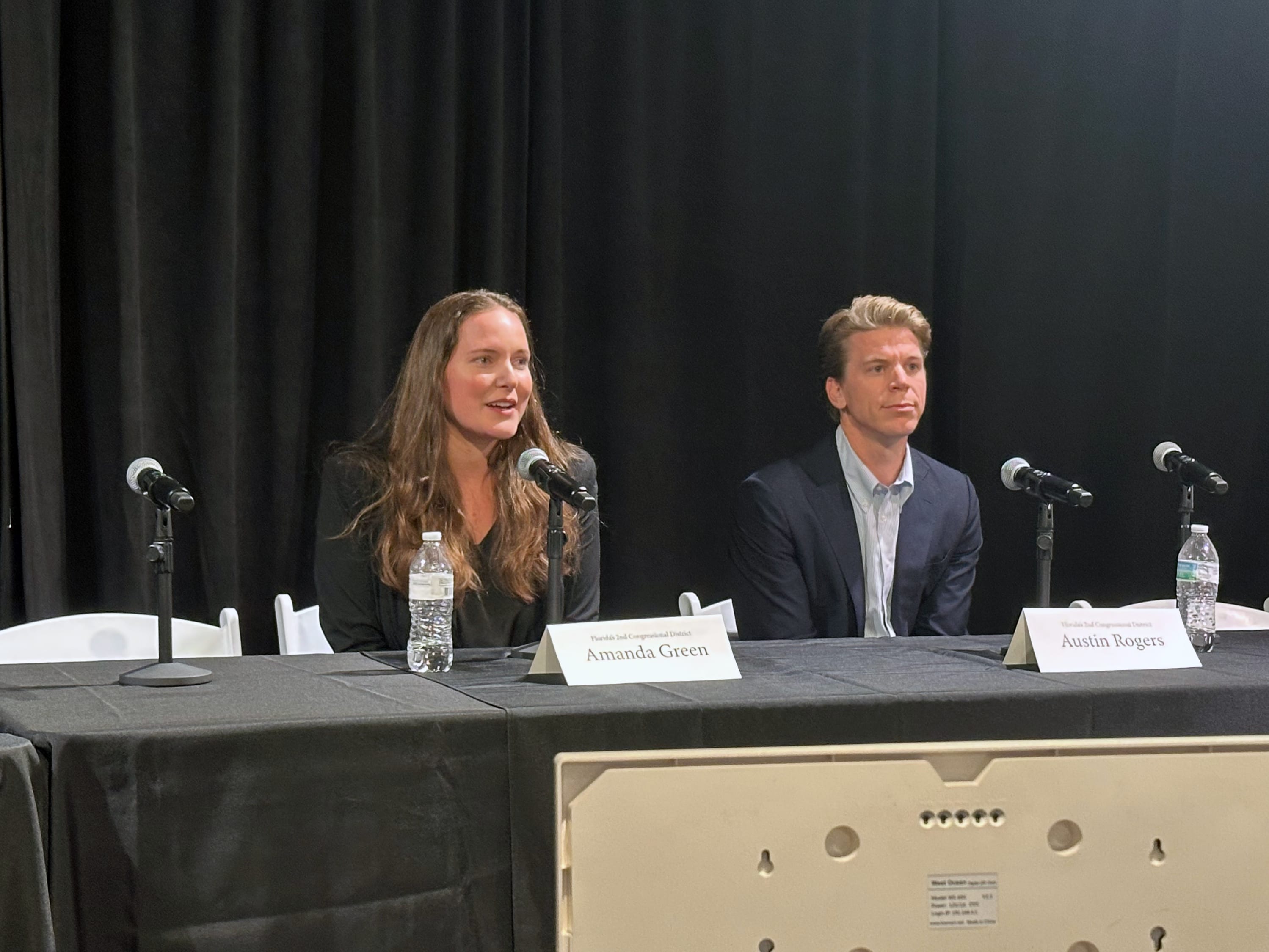 Amanda Green and Austin Rogers participate in the Congressional District 2 portion of Political Pulse.