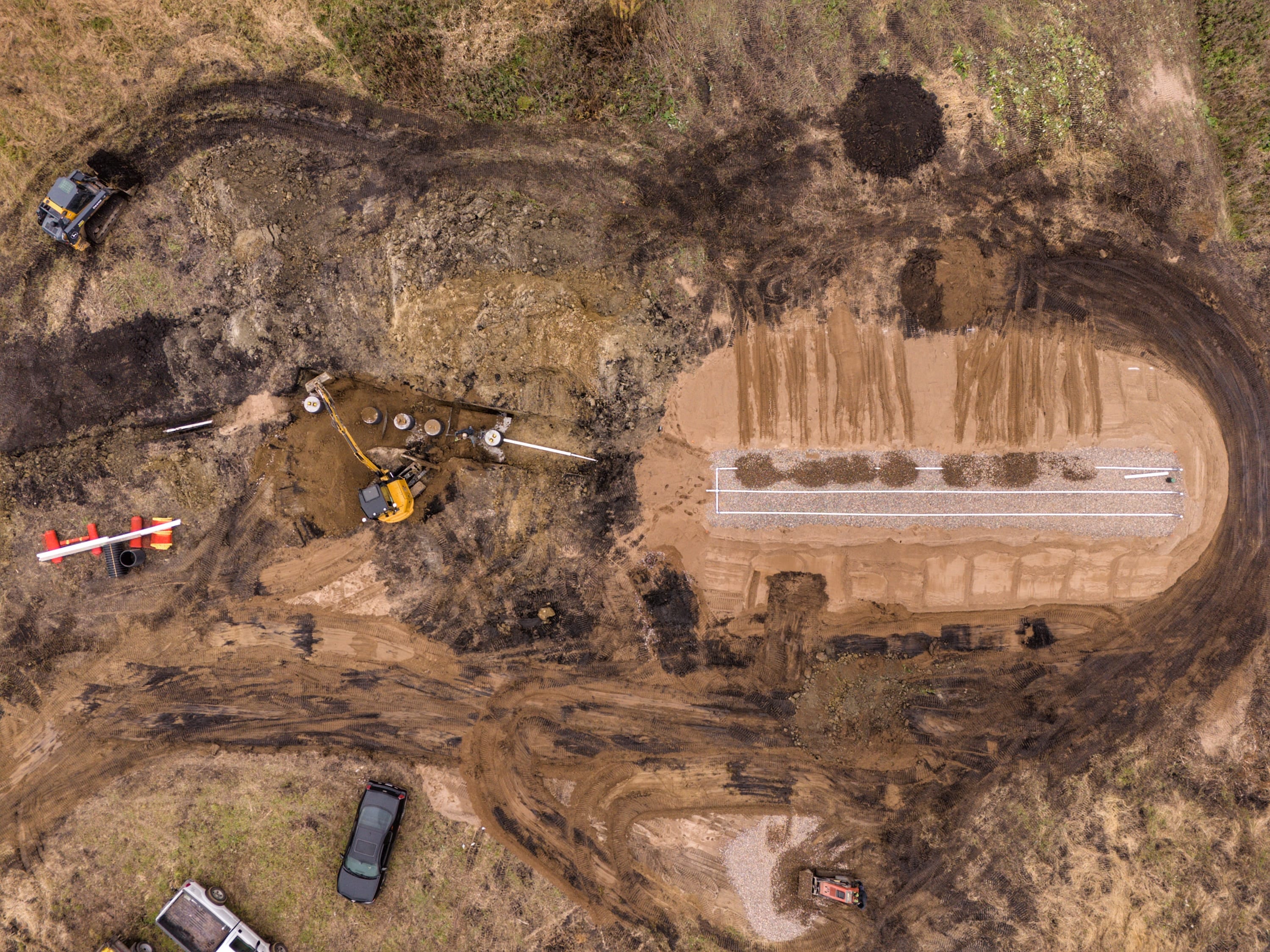 Septic system installation