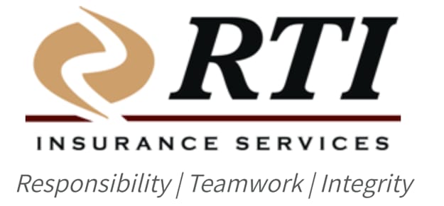 RTI Insurance Services logo with gold symbol and tagline "Responsibility | Teamwork | Integrity.