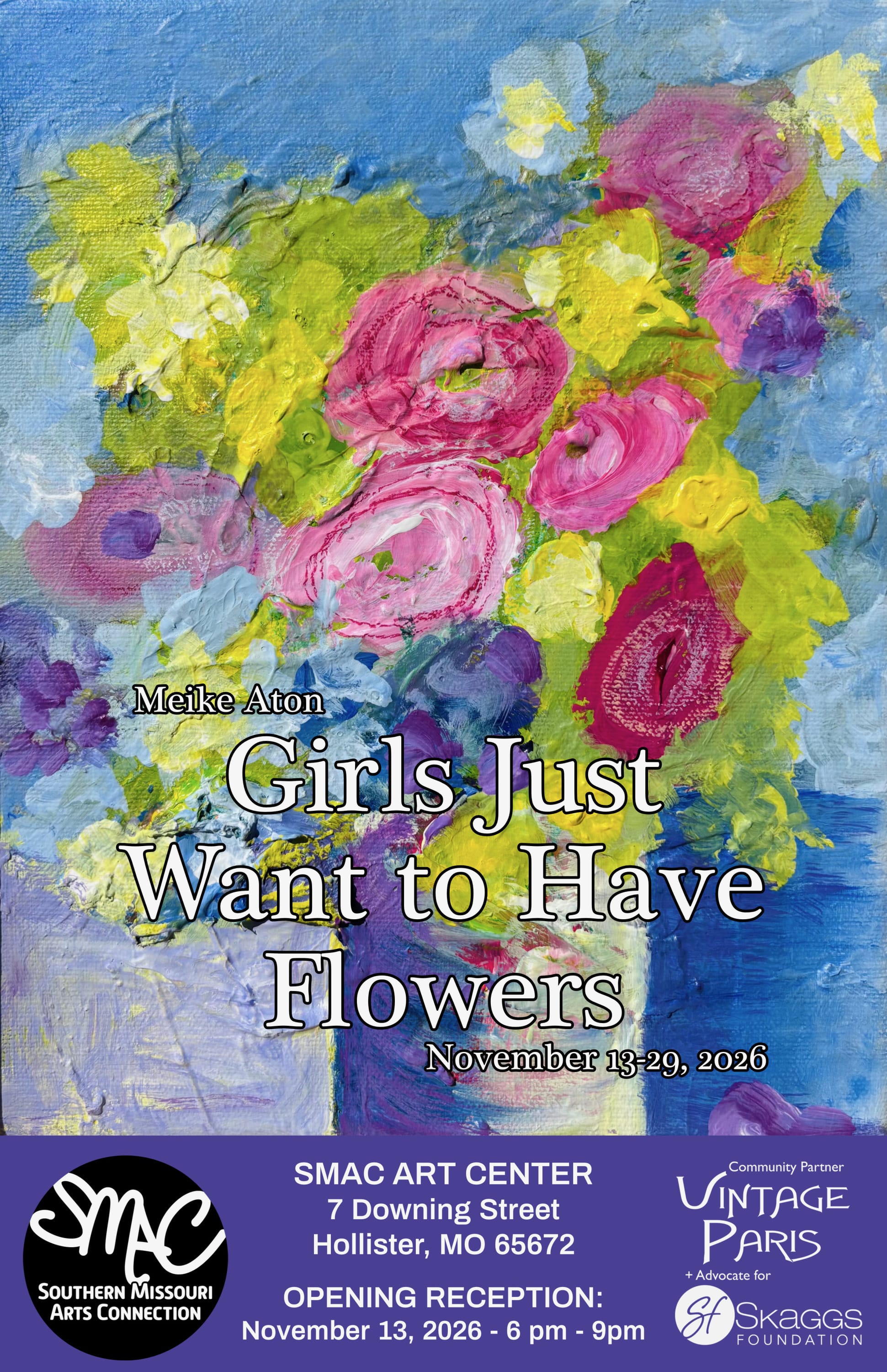 Gallery Solo Show at SMAC Hollister, Missouri