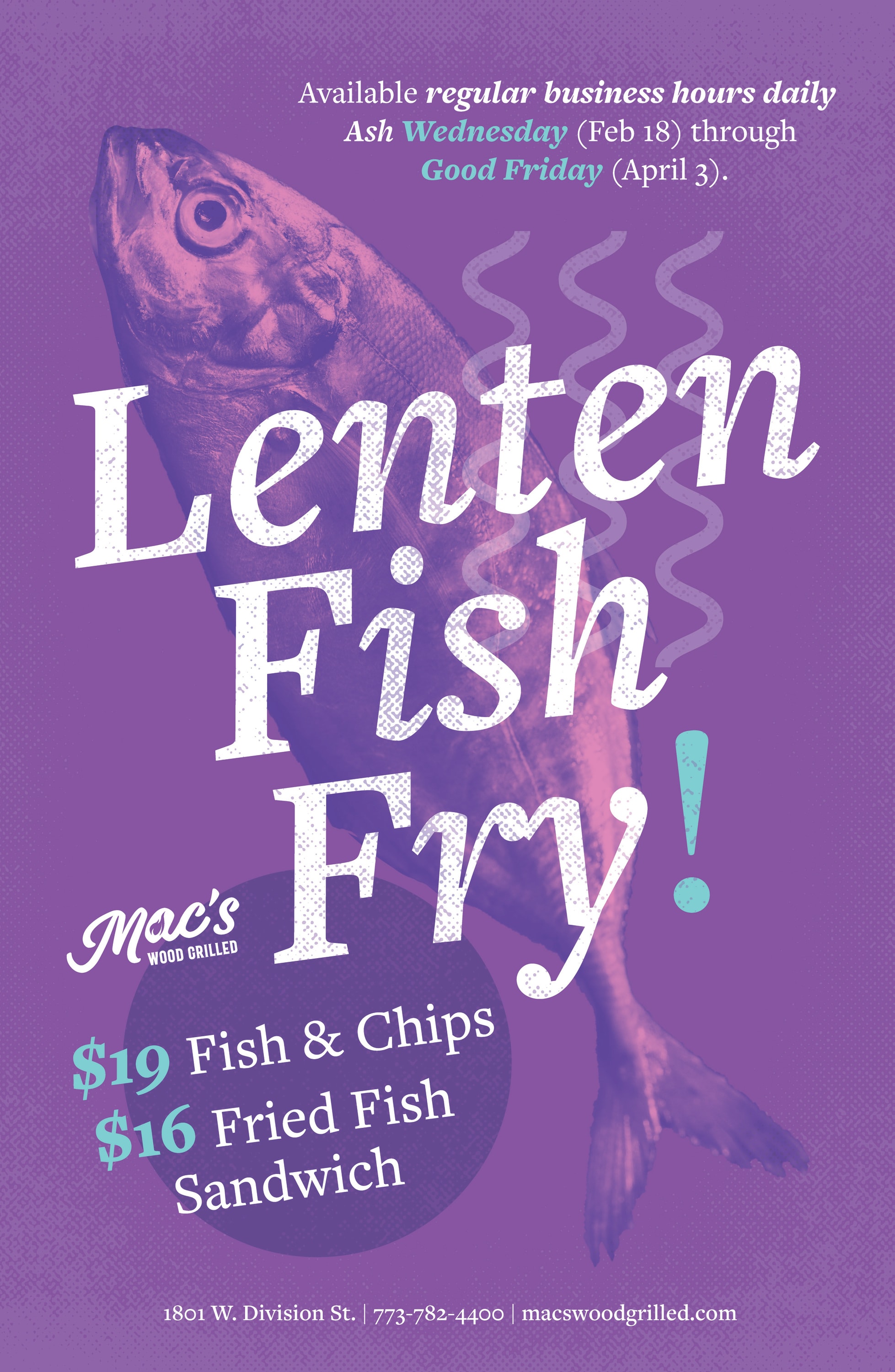 Lenten Fish Fry at Mac’s Wood Grilled