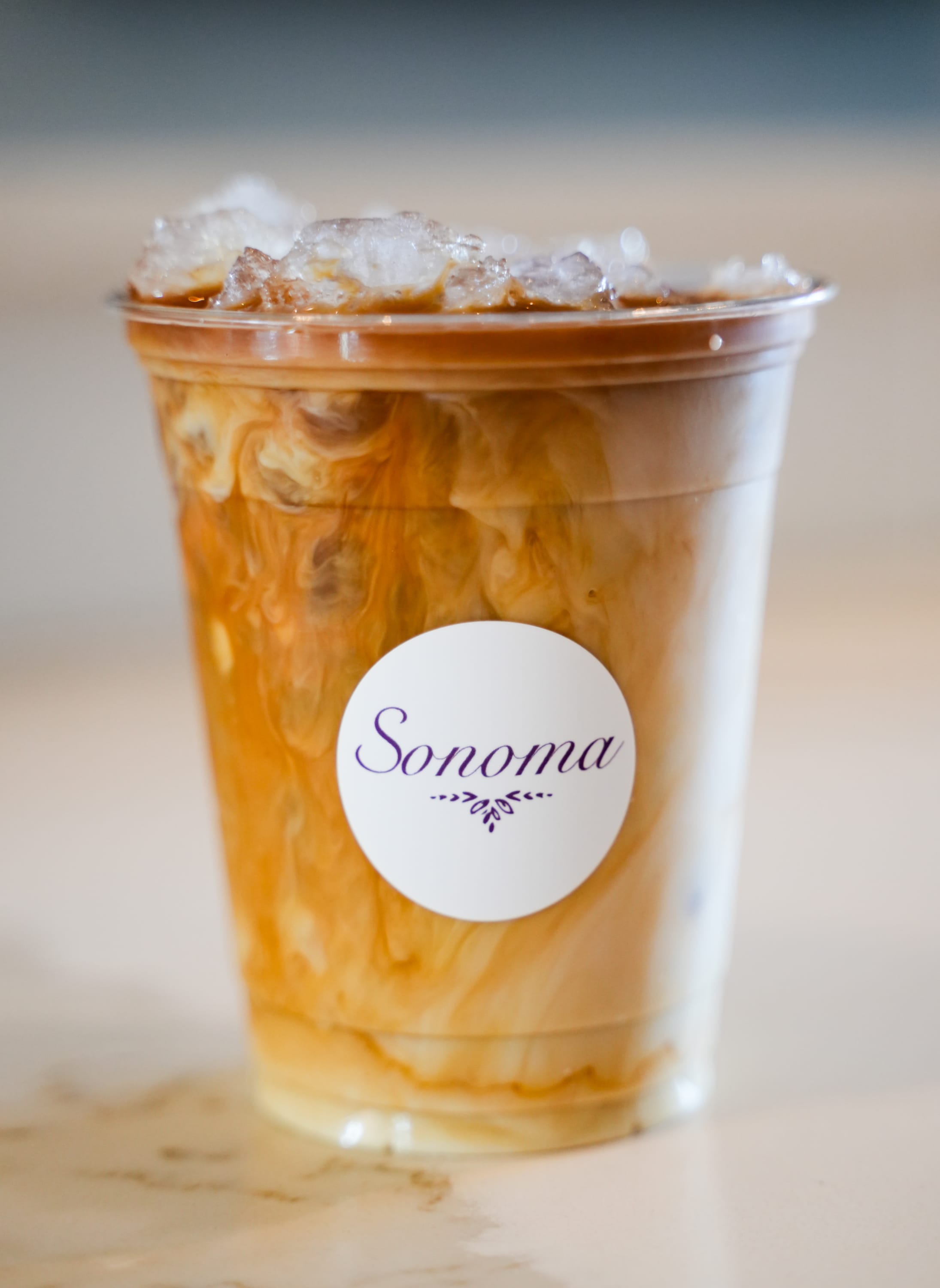 Iced coffee drink at Sonoma Wine & Cheese in Katy, TX