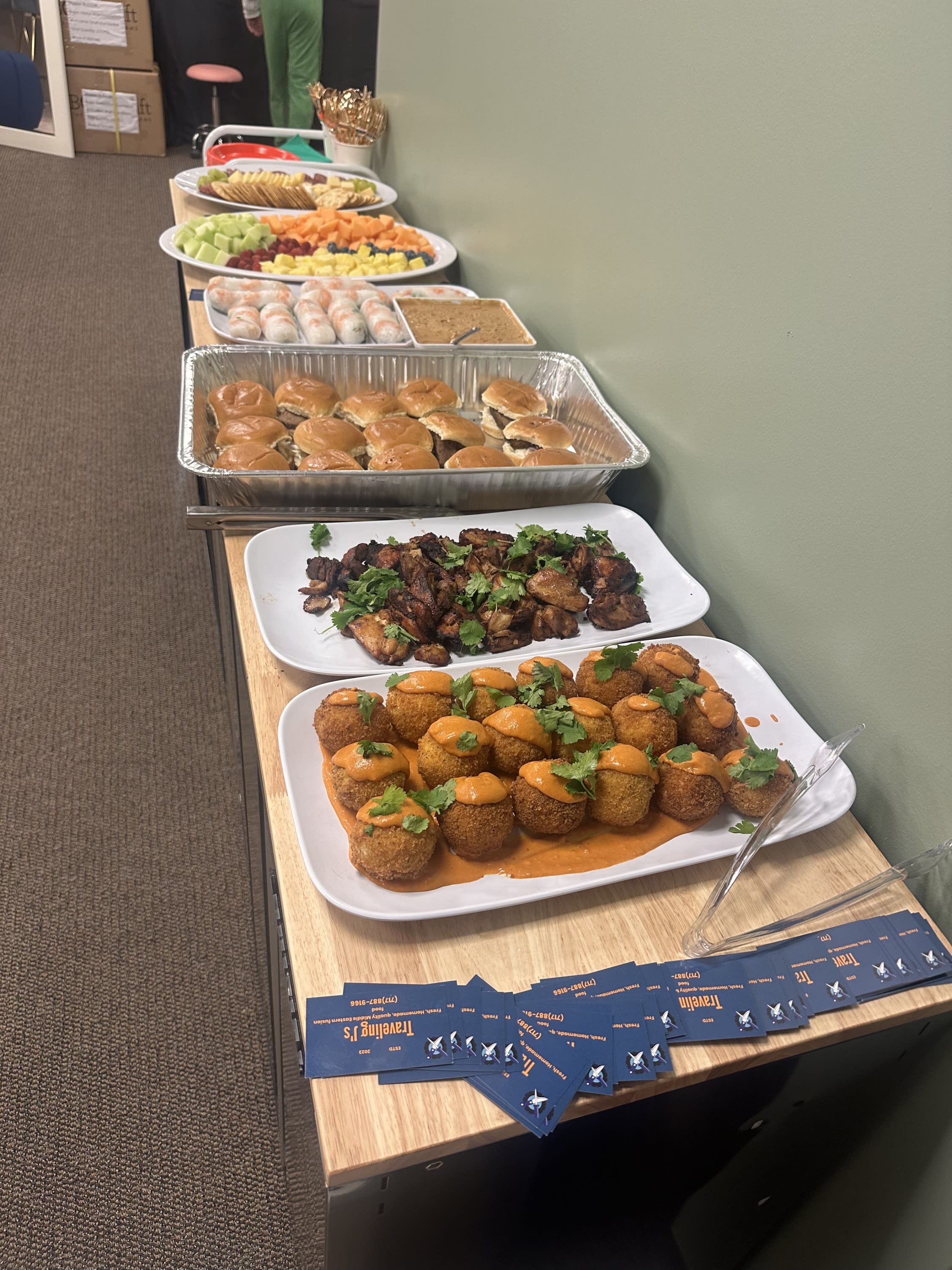 Seasonal catering services for the Adalyn Rose Foundation, a nonprofit organization.