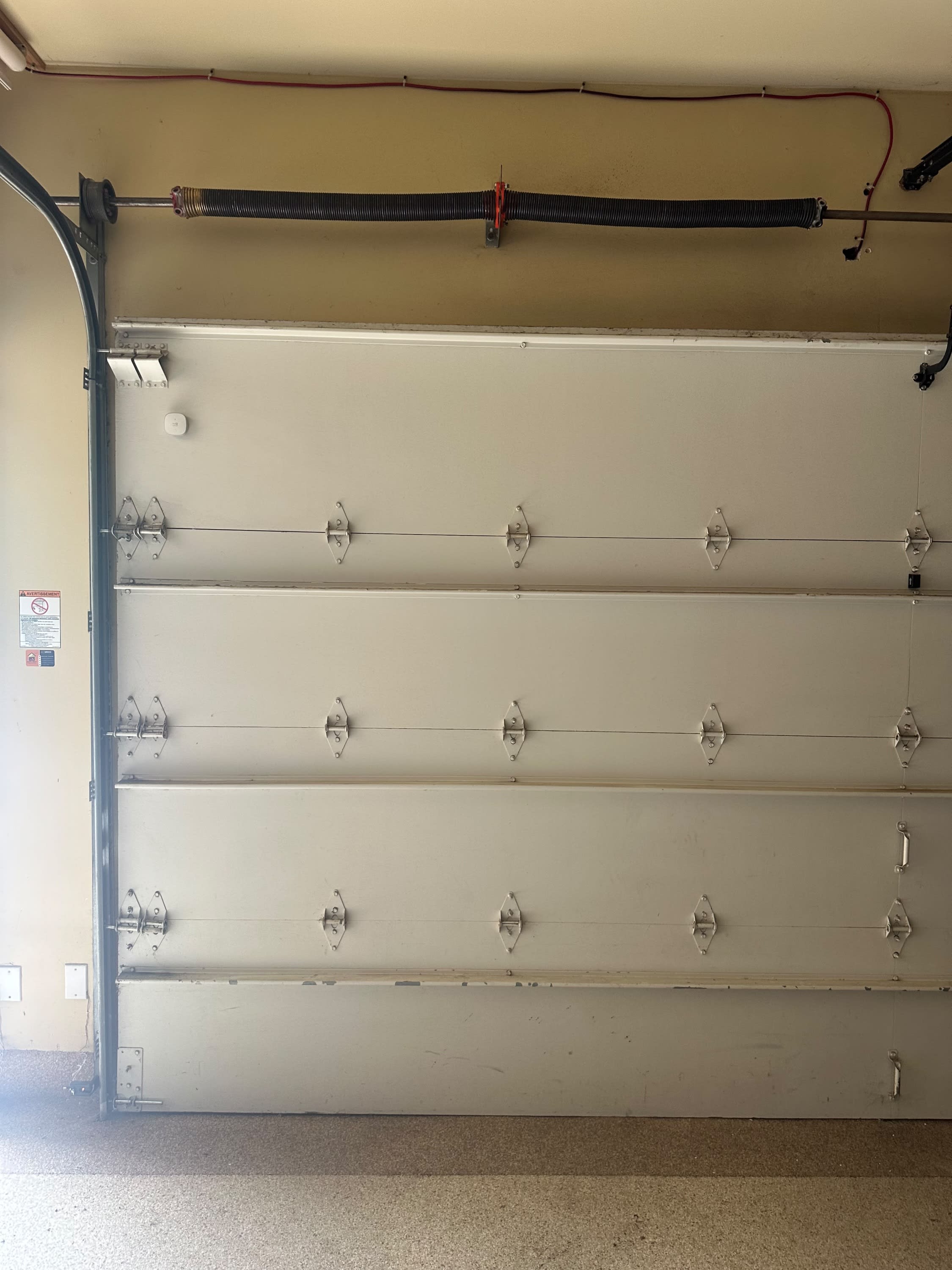 Garage door torsion spring replacement in Orange County