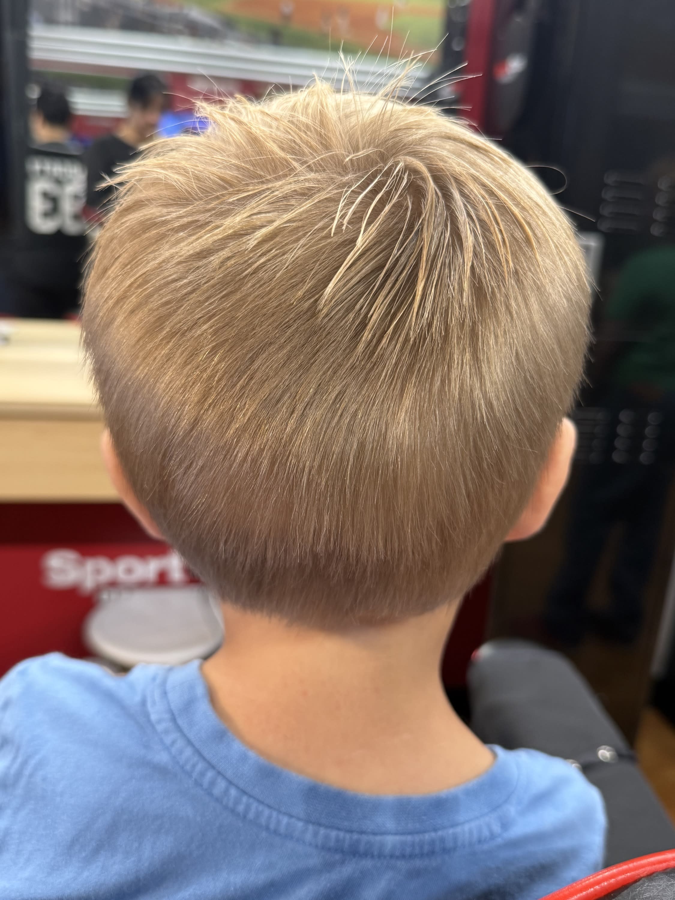 A stylized, tapered scissor cut at Sport Clips Haircuts, serving Sarasota and Manatee County.