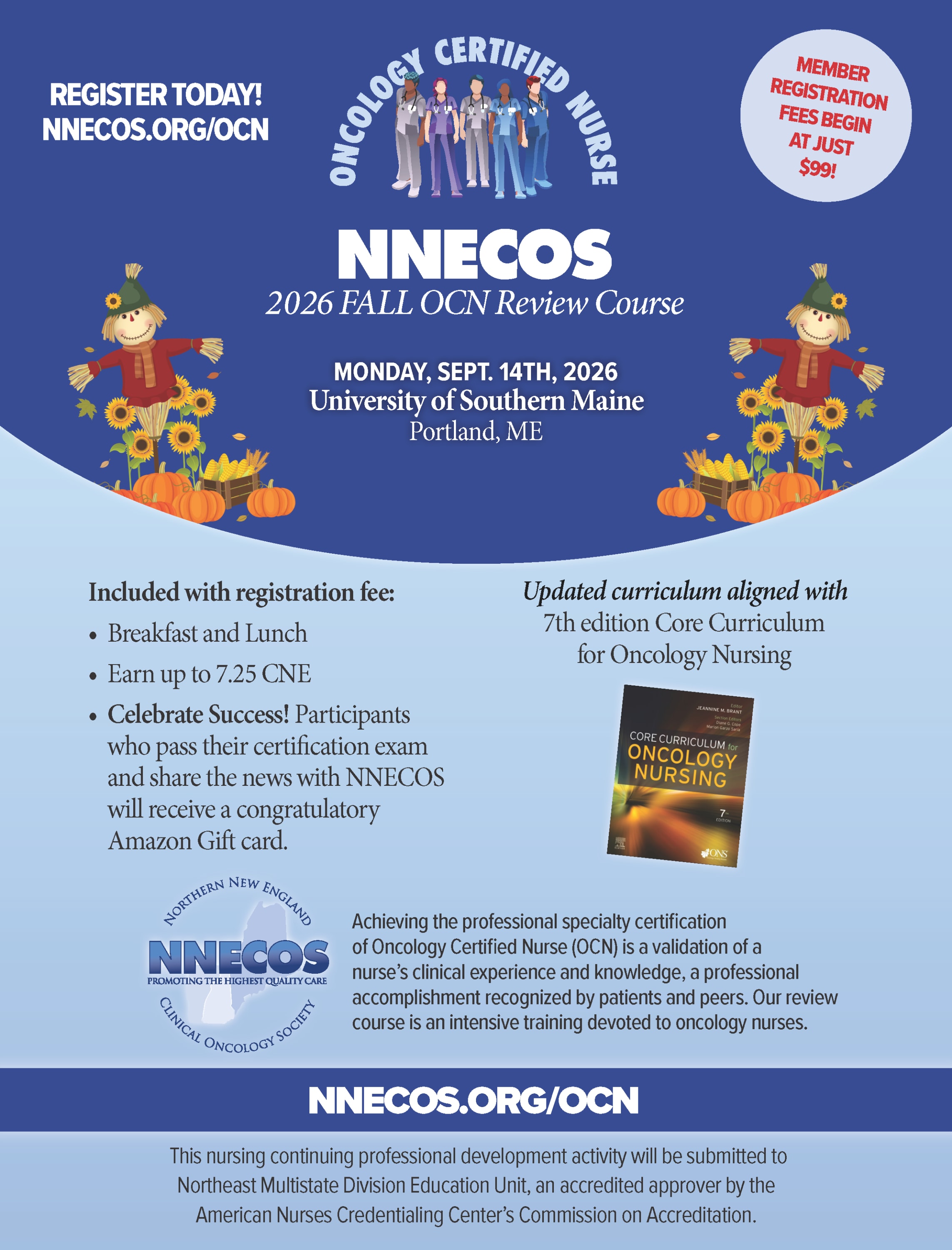 NNECOS 2026 Fall OCN Review Course