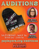 A Gentleman's Guide to Love and Murder Logo, with the director Lee Ann Payne's headshot along with Vocal/Music Director Tony