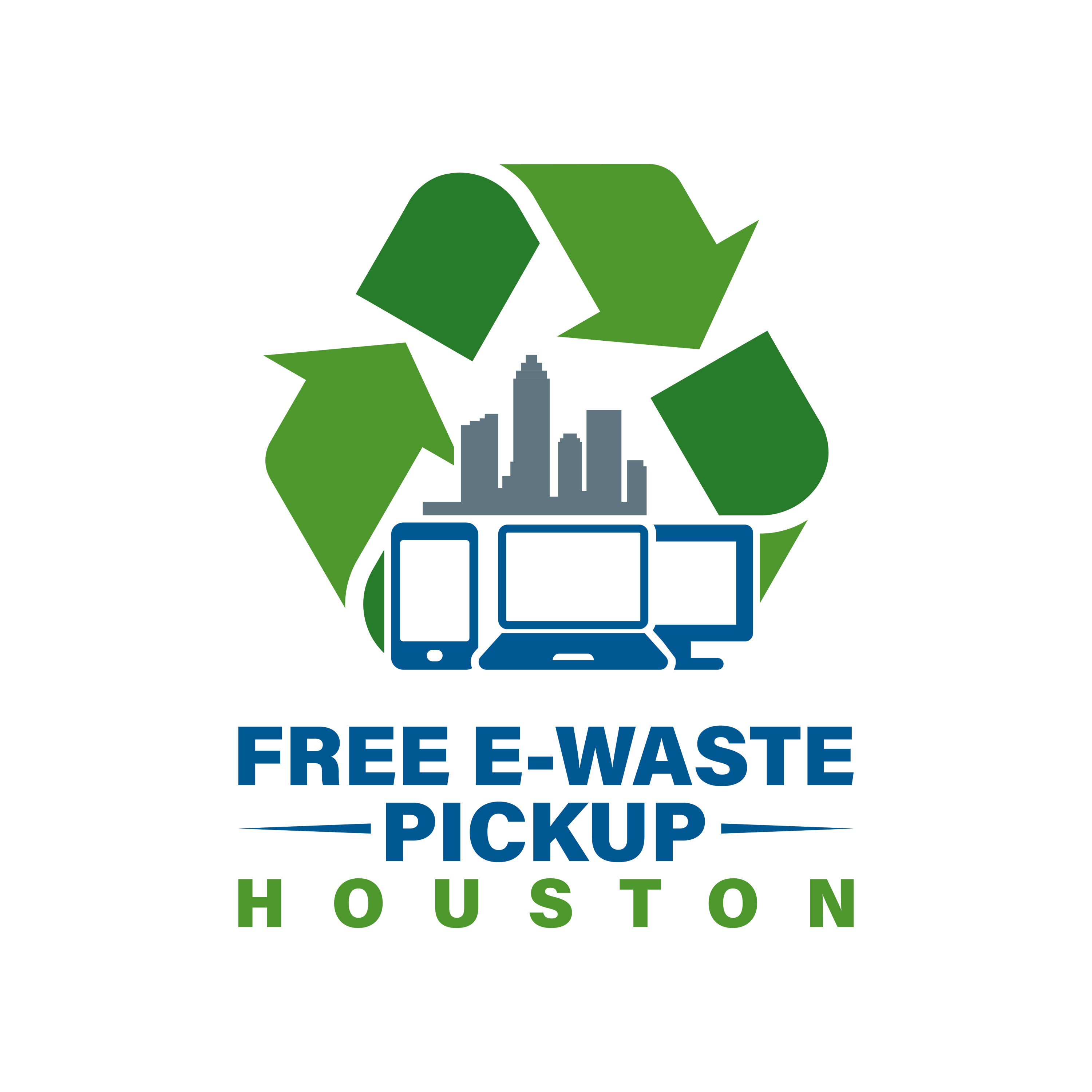 Free E-Waste Pickup Houston Logo