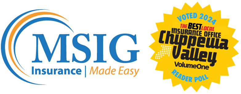 MSIG Voted 2024 Best Local Insurance Office in the Chippewa Valley by Volume One's Reader Poll