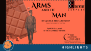 An orange backgroud with a figure of a Bulgarian soldier from the 1880's and a large bar of chocolate with text stating "Arms
