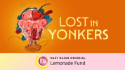 Lost in Yonkers poster with a cartoon drawing of ice cream