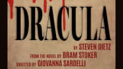 "the title 'Dracula' in red dripping letters against a black bac