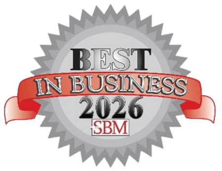 Small Business Monthly Best in Business 2026 Badge