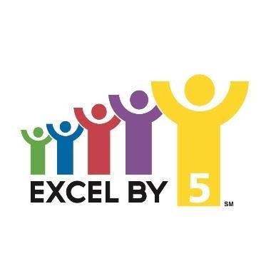 Excel by 5 - colorful children small to large size