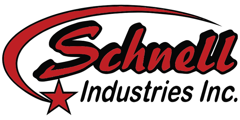 logo for Schnell Industries in black and red