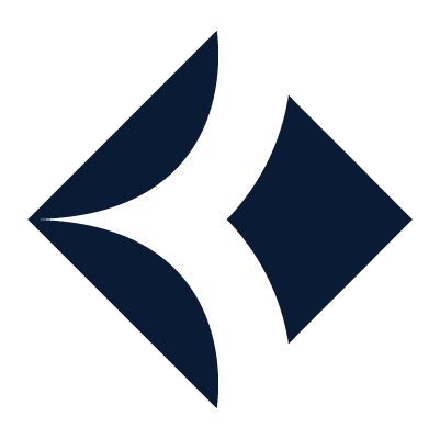 Keystone Bank's logo in icon format. The shape shows a navy-colored diamond with a keystone arch pattern running vertically.
