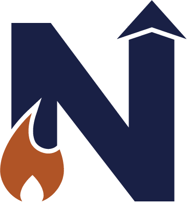 Nordic Brick, Stone, Fireplace, Supply Logo