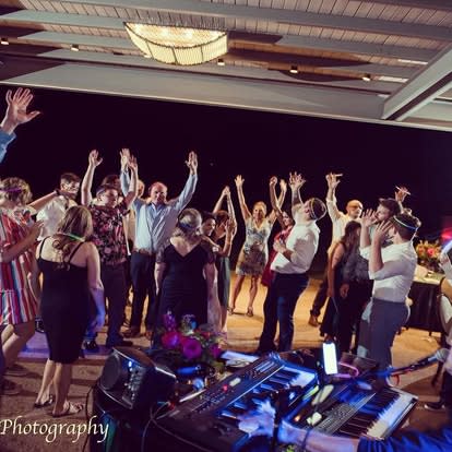 people partying at a wedding