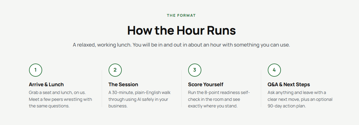 AI Lunch and Learn Schedule