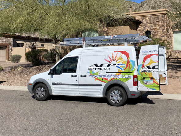 Van of the professional painting team at ACP Painting LLC