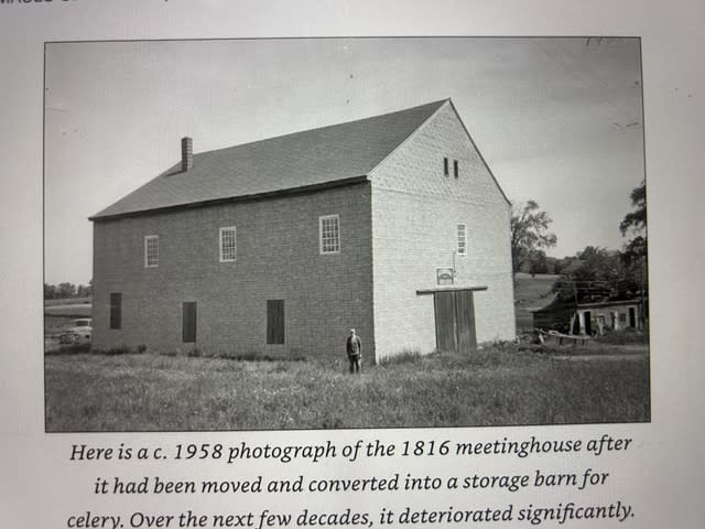 1816 Meetinghouse as a storage barn