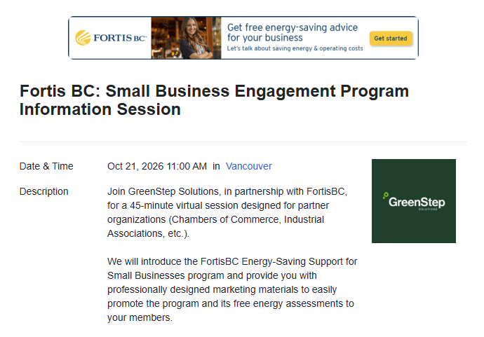 Small Business Engagement Program Information Session