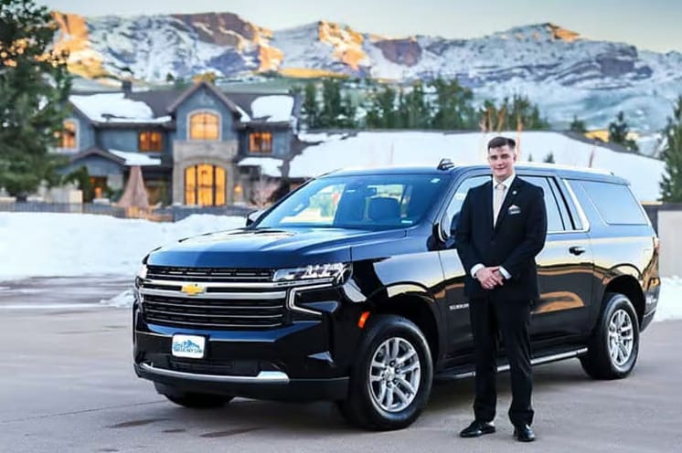 blue sky limo private airport shuttle driver