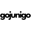 Go Juni Go logo in black text on a clean white background, featuring a simple, modern wordmark style.