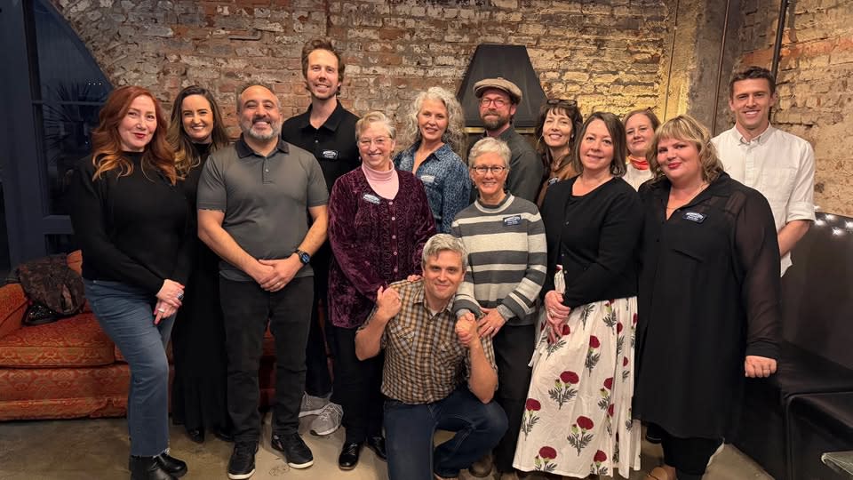 Nevada City Chamber of Commerce Board of Directors with mayor of Nevada City