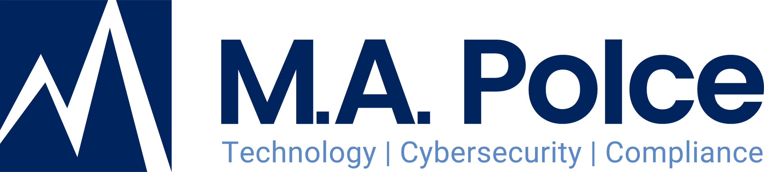Official logo for the New York State IT and cybersecurity company M.A. Polce