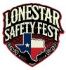 Volunteers and first responders at Lonestar Safety Fest promoting community safety, education, and preparedness in Texas.