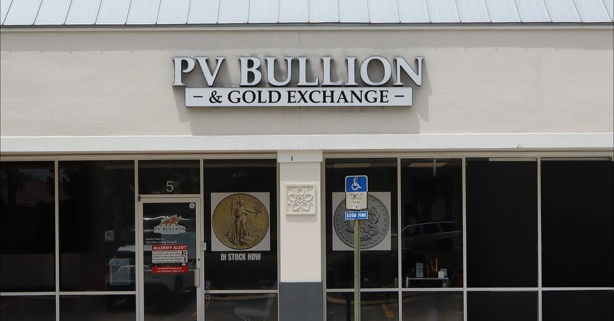 PV Bullion & Gold Exchange storefront in Ponte Vedra Beach