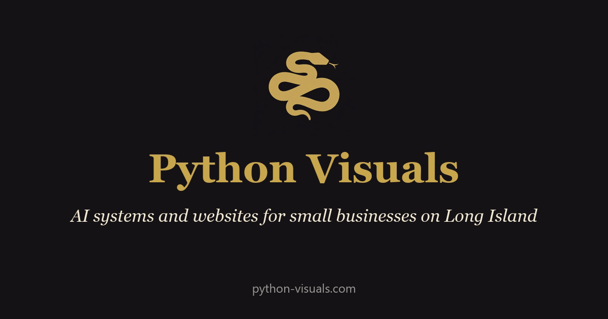 Python Visuals: AI systems and websites for small businesses on Long Island