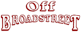 Off Broadstreet logo in red lettering