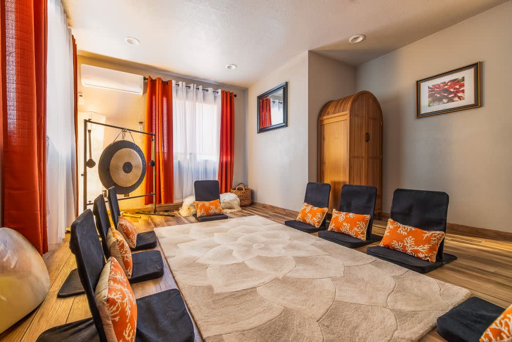 Sound healing room at spiritquest retreat center in sedona