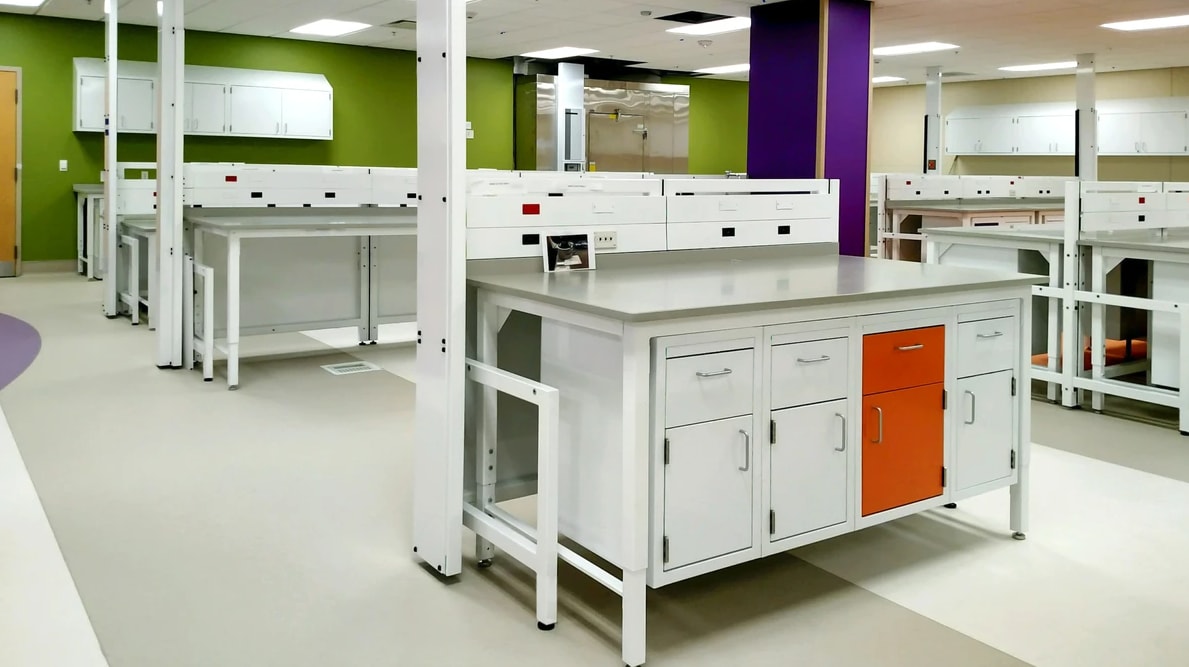 Lab Furniture, tables and storage