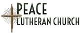 Peace Lutheran Church logo with cross