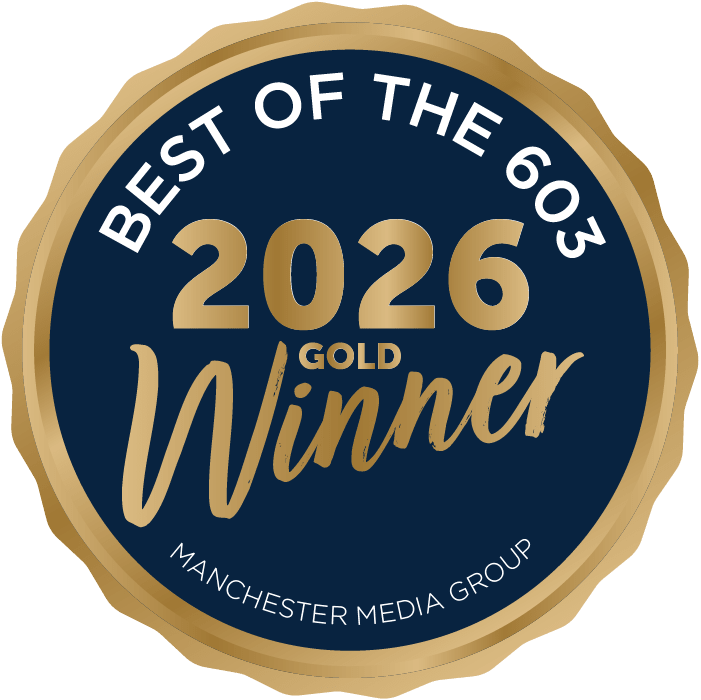 Best of the 603 2026 Gold Winner badge awarded to Thompson Insurance Agency and agent, Crystal-Lee Thompson