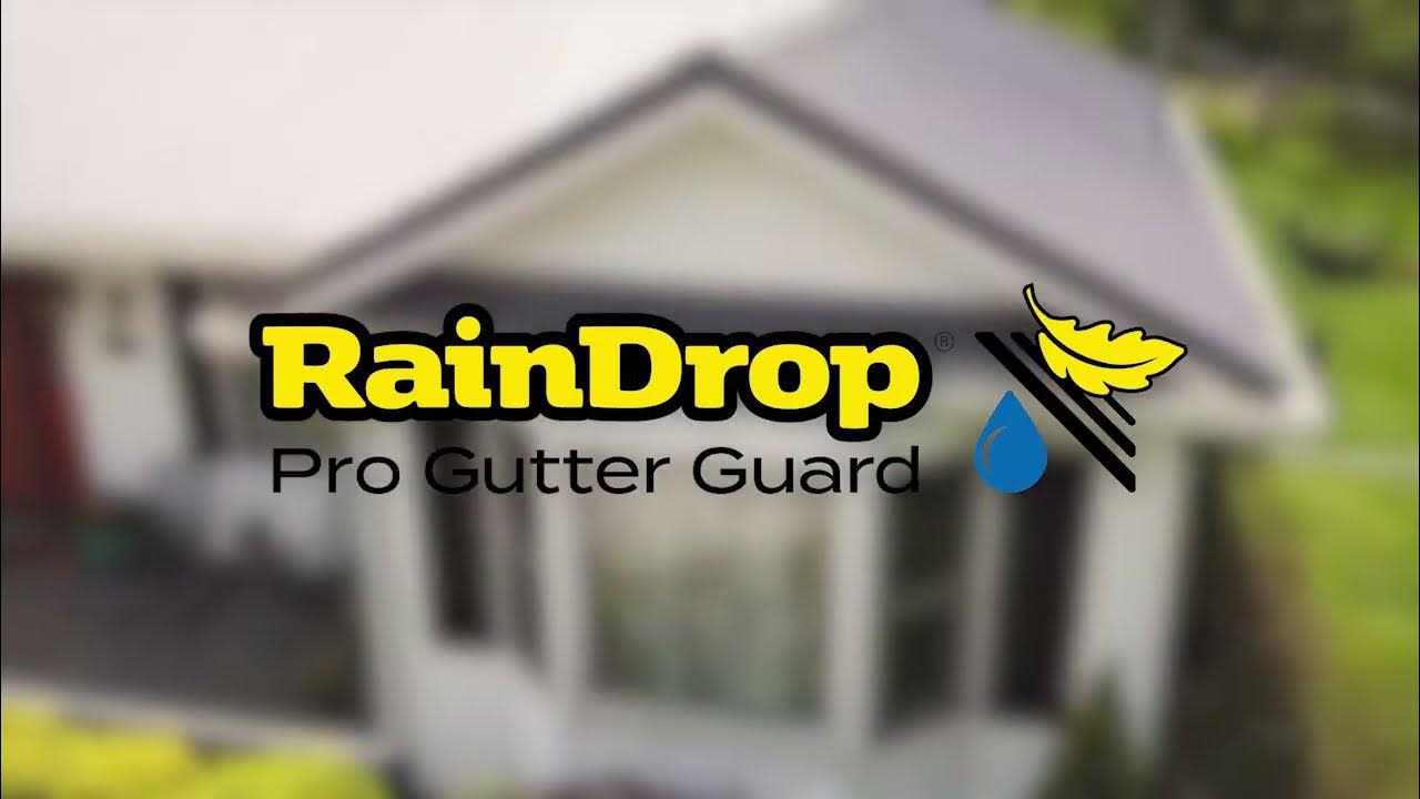 RainDrop Pro Gutter Guard, used by Cardinal Outdoor Services for professional gutter protection in Cushing, Oklahoma