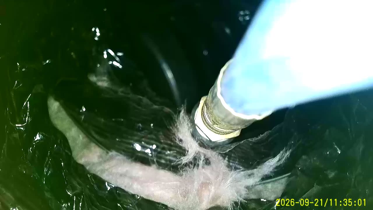 Air duct inspection camera finding torn flex duct in a residential HVAC system in Lake Havasu City Arizona Title: