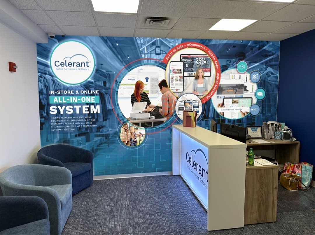 Celerant Wall Mural and Signage