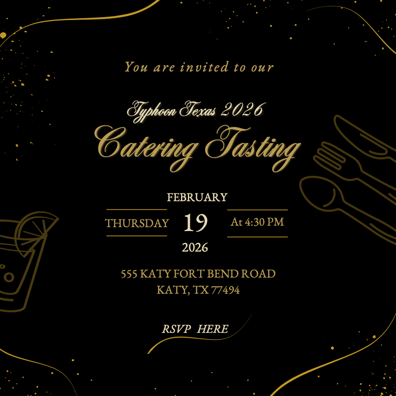 Typhoon Texas Catering Tasting