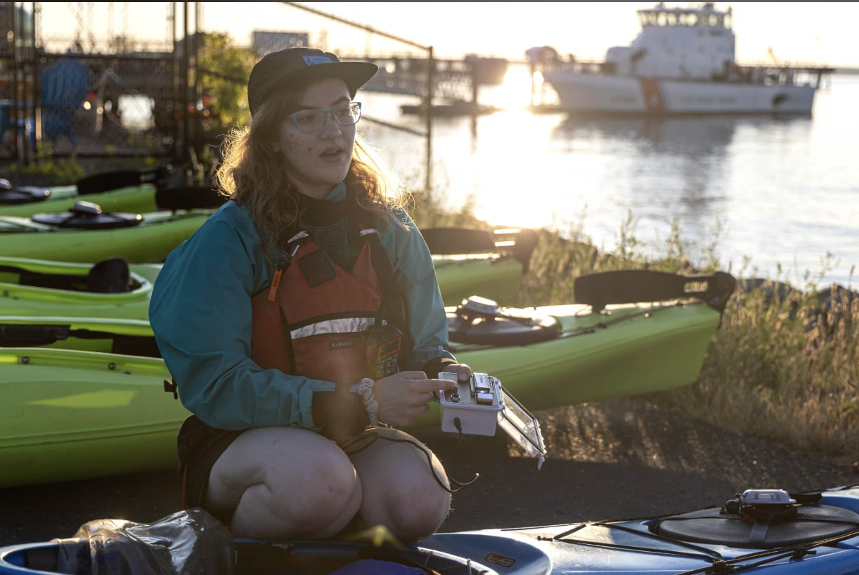 Lucy Ritter at the Community Boating Center