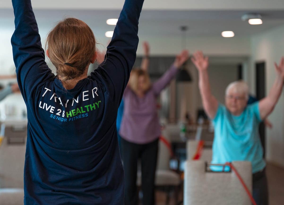 Senior fitness classes within the community