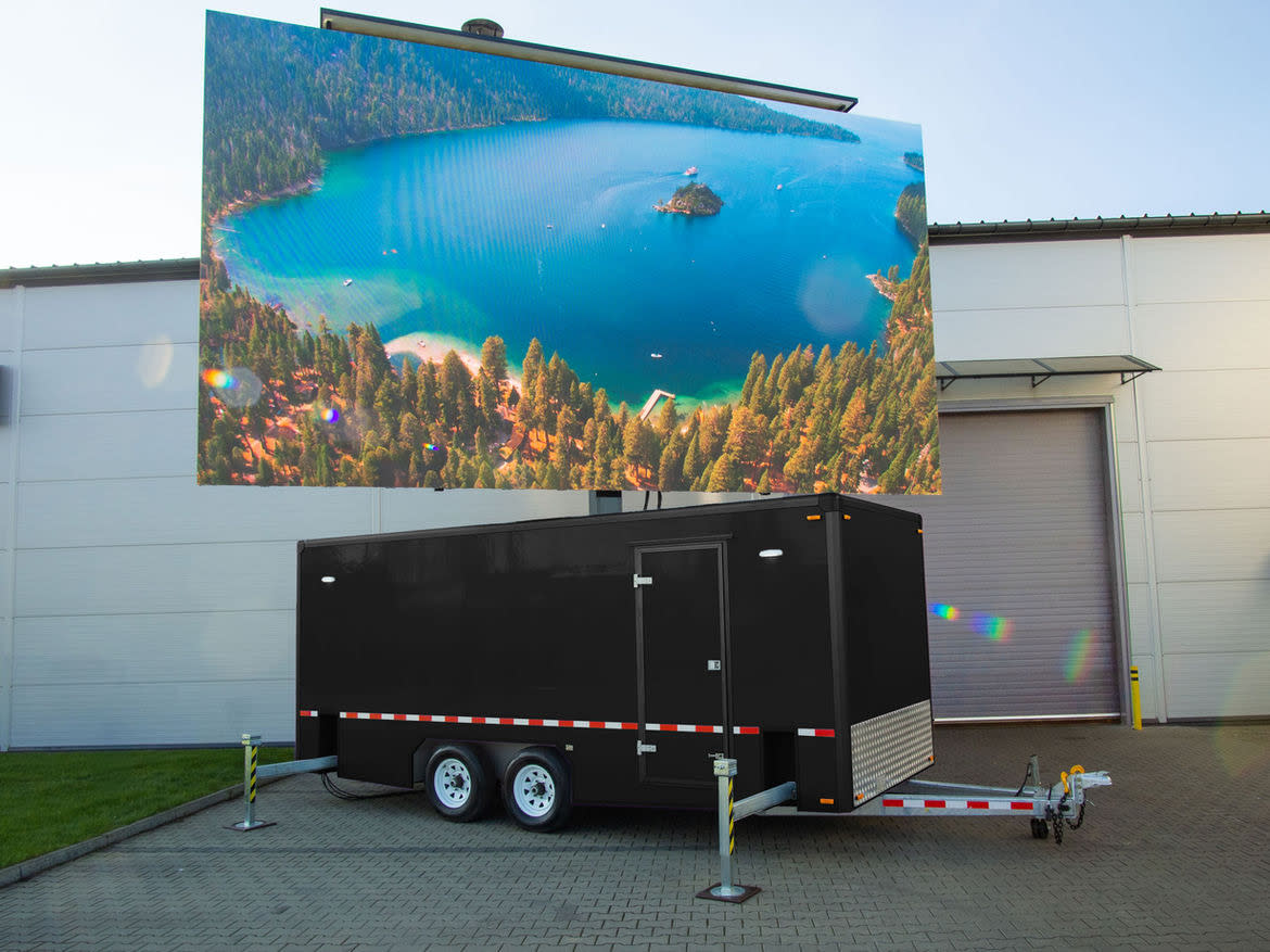 Rent our brand new 2026 video wall trailer!