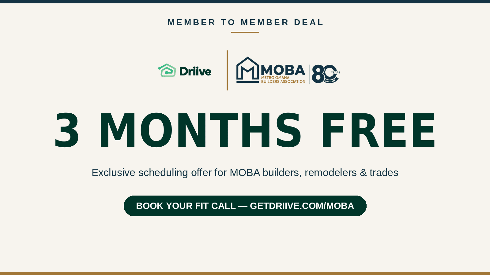 driive + Moba 3 months free