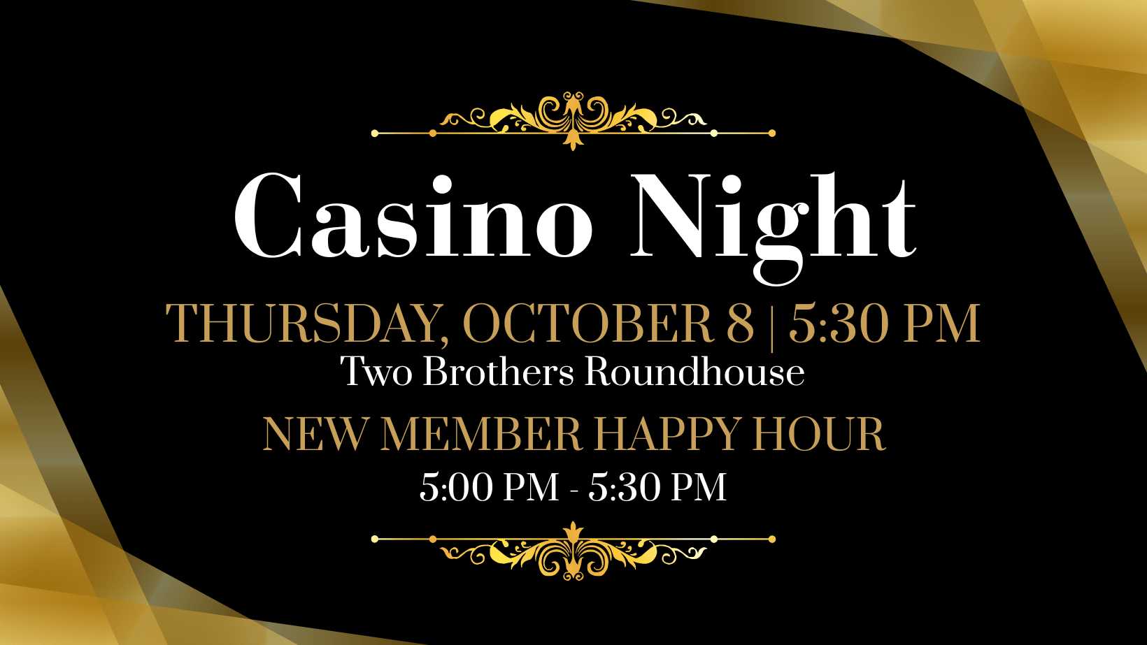Casino Night - October 8 - 5:30 PM
