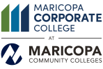 Maricopa Corporate College at Maricopa Community Colleges logo.