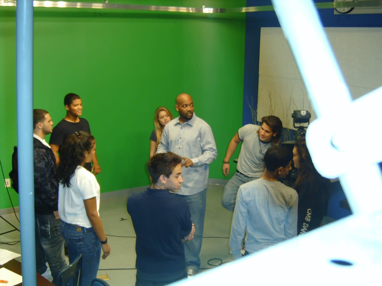 Founder Tavares Beverly mentoring children at a film club