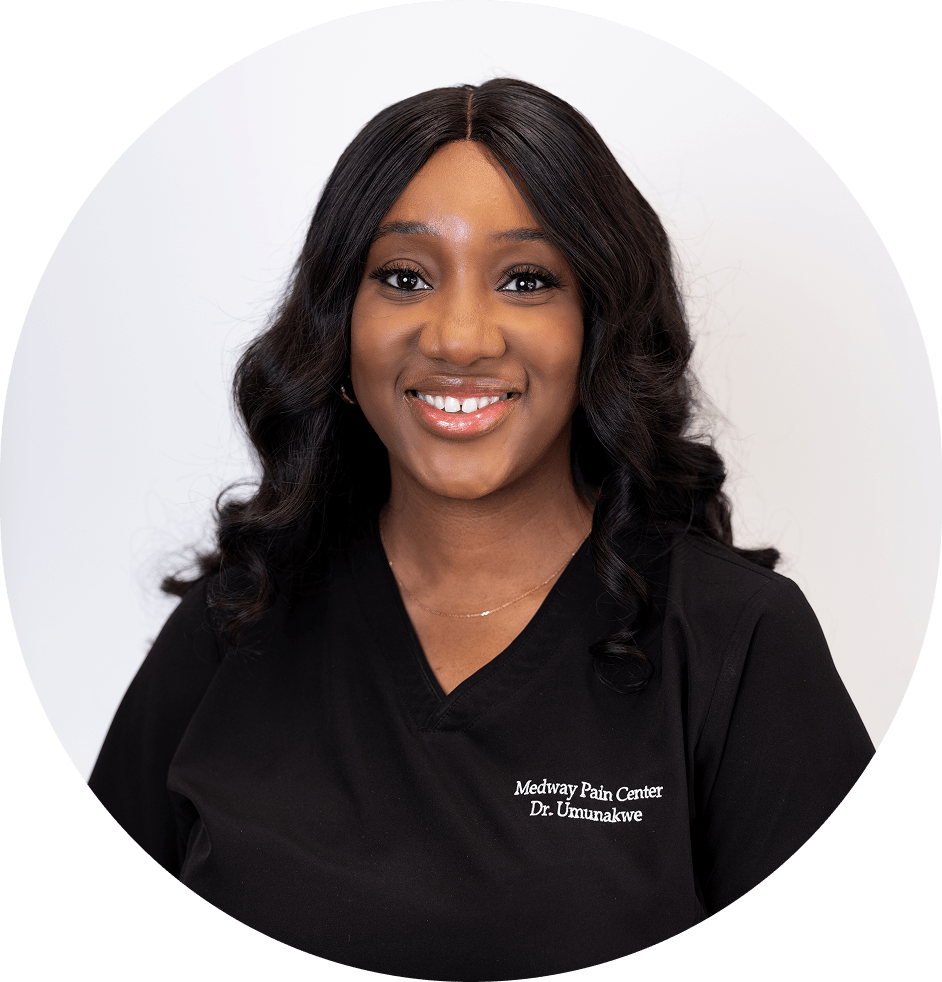 Dr. Tochi Umunakwe, fellowship-trained, double board-certified interventional pain management physician at Medway Pain Center
